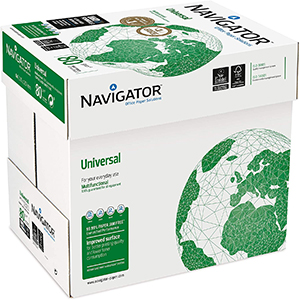 Pack de 5 Ramettes papier A4 Navigator 80g – Blanc, OSM