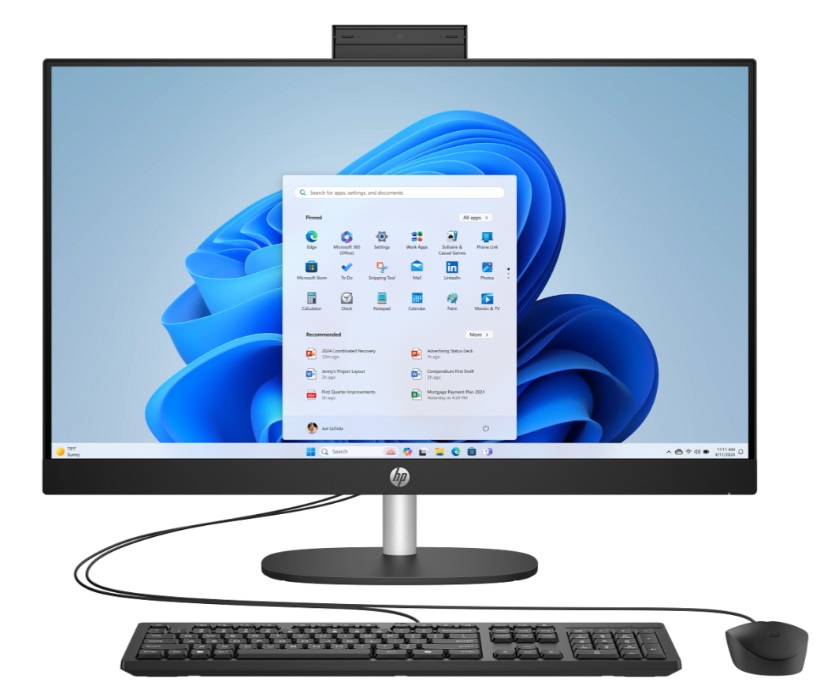 Ordinateur de Bureau All-in-One HP AI 24-cr2015nk